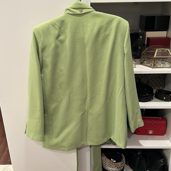 ZARA BLAZER SIZE S MULTI-POSITION BELT -
PISTACHIO - Picture 5 of 8